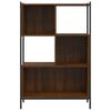 vidaXL Bookcase Brown Oak Engineered Wood 28x11x42 in Bookcase