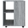 vidaXL Rolling Cabinet Gray Sonoma Engineered Wood Standard Rollable