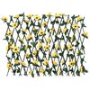 vidaXL Artificial Ivy Trellis Expandable 5 pcs Yellow 70.9x23.6"