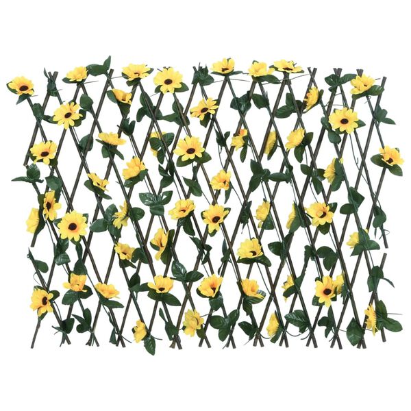 vidaXL Artificial Ivy Trellis Expandable 5 pcs Yellow 70.9x23.6"
