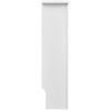 vidaXL Radiator Covers 2 pcs White MDF 44.1"