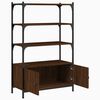vidaXL Bookcase Brown Oak Engineered Wood Medium Bookcase Rectangular