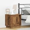 vidaXL Bedside Cabinet Old Wood 17.32 x 13.58 x 17.72 in