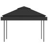 vidaXL Gazebo with Double Extending Roofs 9.8'x9.8'x9' Anthracite 0.6 oz/ft²