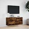 vidaXL TV Wall Cabinet Smoked Oak Engineered Wood One Size