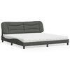 vidaXL Bed Dark Grey, White