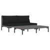 vidaXL Garden Lounge Set Dark Grey