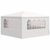 vidaXL Party Tent White Polyethylene 13.1 x 13.1 ft
