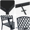 vidaXL Garden Dining Set 7 pcs Anthracite Powder-Coated Steel