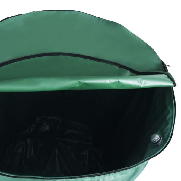 vidaXL Rain Water Tank Dark Green PVC Large Collapsible