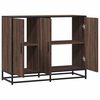 vidaXL Sideboard Brown Oak Engineered Wood and Metal Medium Sideboard