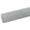 vidaXL Chicken Wire Fence Galvanized Steel 82‘x1.6‘ Silver