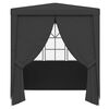 vidaXL Party Tent Anthracite Polyethylene 8.2x8.2 ft