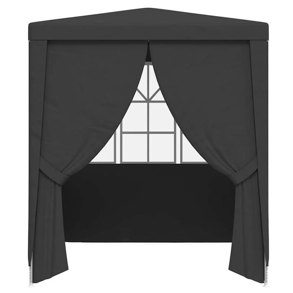 vidaXL Party Tent Anthracite Polyethylene 8.2x8.2 ft