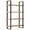 vidaXL 4-Tier Bookcase 47.2"x15.7"x70.9" Solid Acacia Wood