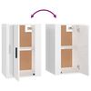 vidaXL Wall Mounted TV Cabinet Set of 2 High gloss white Engineered wood