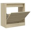 vidaXL Shoe Cabinet Sonoma Oak Engineered Wood Compact Shoe Cabinet