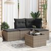 vidaXL Garden Sofa Set Grey, Dark Grey