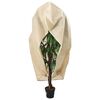 vidaXL Plant Fleece Cover Set of 4 Beige