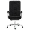 vidaXL Reclining Office Chair Black Faux leather, Foam, Metal, Plywood