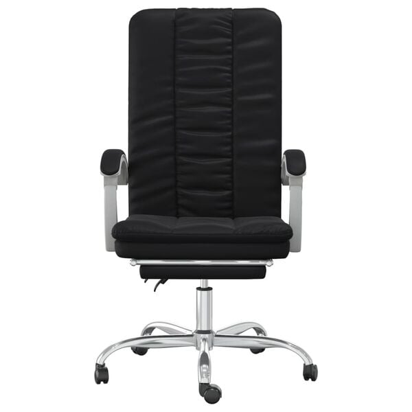 vidaXL Reclining Office Chair Black Faux leather, Foam, Metal, Plywood