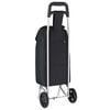 vidaXL Shopping Trolley Folding Black 35 x 28 x 92 cm Oxford Fabric