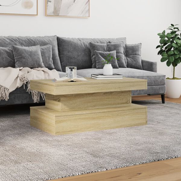vidaXL Coffee Table Sonoma oak Engineered wood Medium Coffee Table