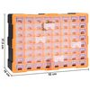 vidaXL Multi-drawer Organizer with 64 Drawers 20.5"x6.3"x14.8"
