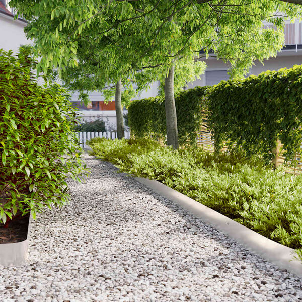 vidaXL Lawn Edgings 10 pcs 5.9x40.6" Stainless Steel