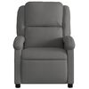 vidaXL Recliner Chair Grey Real leather (100% cow leather), metal, plywood