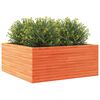 vidaXL Garden Planter Wax brown Solid Pine Wood Medium Decorative Inlays
