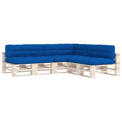 vidaXL Pallet Sofa Cushions 7 pcs Royal Blue