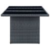 vidaXL Outdoor Dining Set Dark Grey, Black