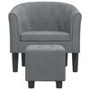 vidaXL Tub Chair Dark Grey