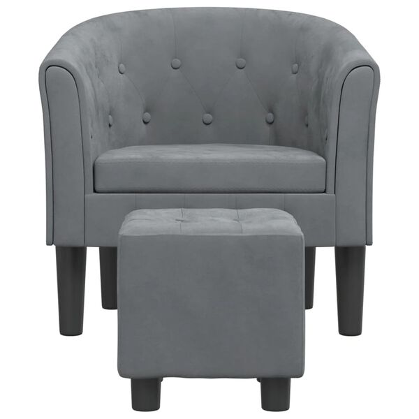 vidaXL Tub Chair Dark Grey
