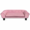 vidaXL Dog Bed Pink 70x48 x 8.7 " Velvet