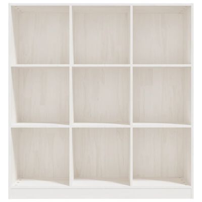 vidaXL Book Cabinet/Room Divider White 40.9"x13.2"x43.3" Solid Wood Pine