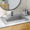 vidaXL Granite Basin 23.62x17.72x4.72" Grey