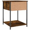 vidaXL Bedside Table Set of 2 Smoked oak Engineered wood, iron
