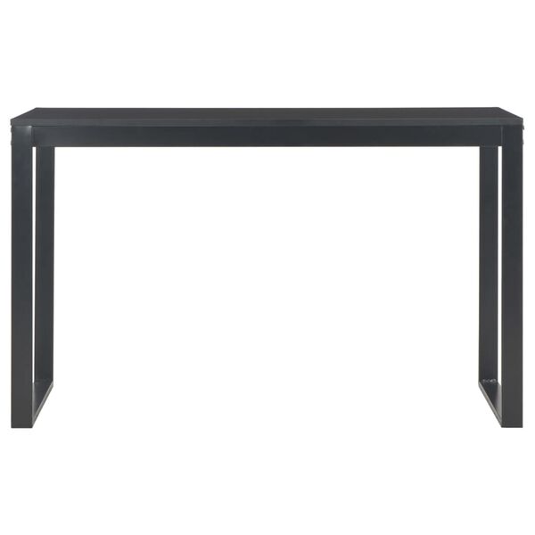 vidaXL Computer Desk Black Engineered wood and powder-coated metal