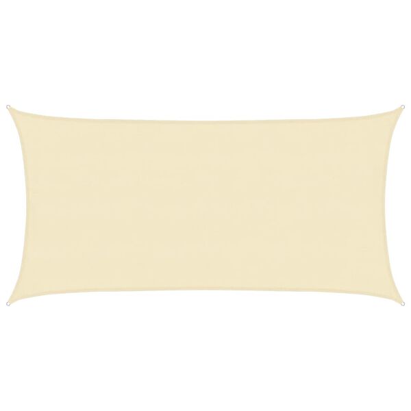vidaXL Sunshade Sail 1.75 oz/ft&sup2; Cream 13.1x23.0' HDPE