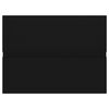 vidaXL Sink Cabinet With Basin Black, White Engineered wood, Ceramic