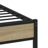 vidaXL Bed Frame Sonoma Oak Steel, engineered wood Full Bed Frame