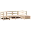 vidaXL Garden Sofa Set Natural Wood Solid Pine Wood Medium Modular