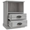 vidaXL Bedside Cabinet Set of 2 Gray Sonoma Engineered wood
