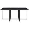 vidaXL Outdoor Dining Set Black