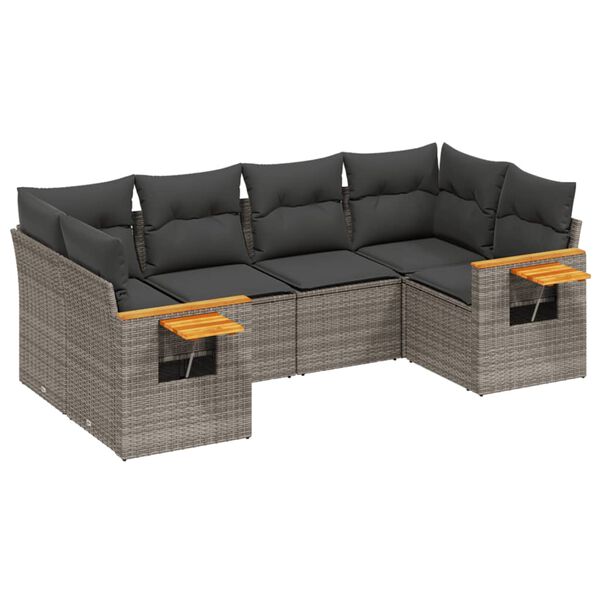 vidaXL Garden Sofa Set Grey