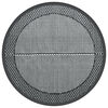 vidaXL Outdoor Carpet Grey Polypropylene (PP) Ø47.2 in Portable