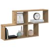 vidaXL Wall Shelf Artisan Oak Engineered Wood 39.4 x 7.1 x 20.9 in
