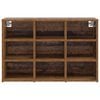 vidaXL Shoe Cabinet Old Wood 30.51 x 11.81 x 20.08 in Engineered Wood